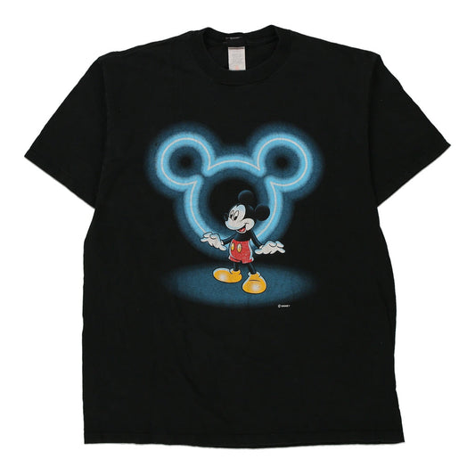 Vintage Mickey Mouse Mickey Unlimited Graphic T-Shirt - XL Black Cotton