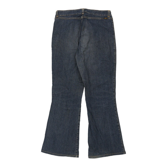 Vintage Lee Flared Jeans - 32W UK 12 Dark Wash Cotton