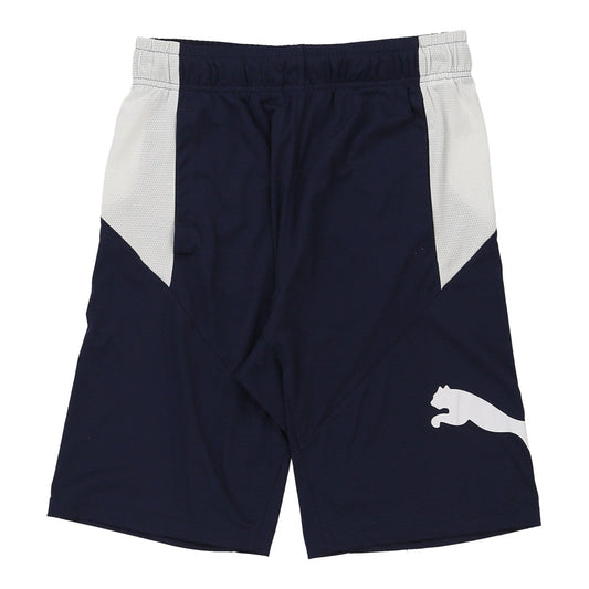 Vintage Puma Sport Shorts - Small Navy Polyester