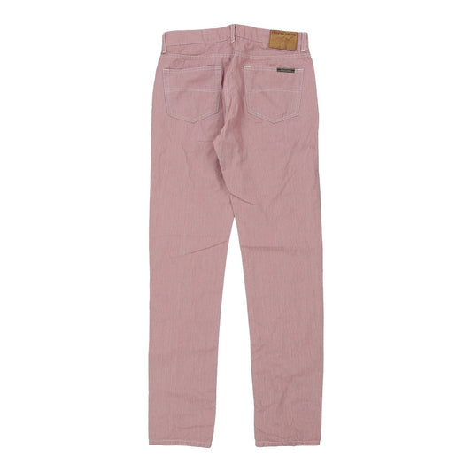 Vintage Henry Cottons Striped Trousers - 32W 35L Pink Cotton