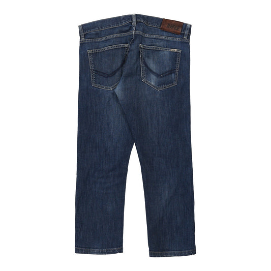 Vintage Rifle Slim Jeans - 36W 28L Blue Cotton