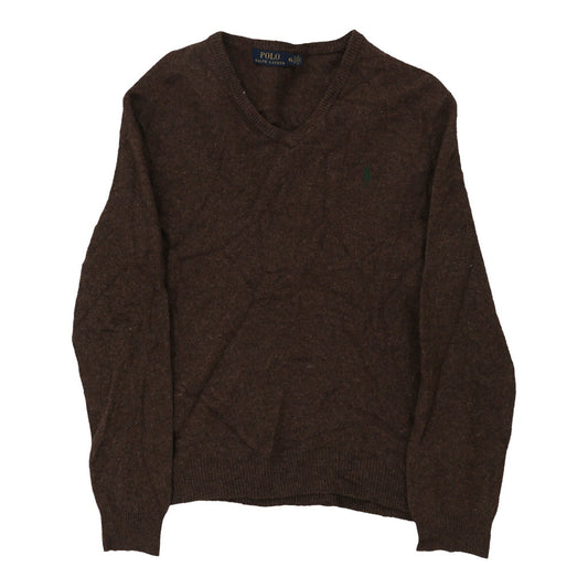 Vintage brown Ralph Lauren Jumper - mens x-large
