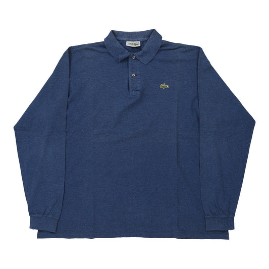 Vintage blue Lacoste Long Sleeve Polo Shirt - mens xx-large