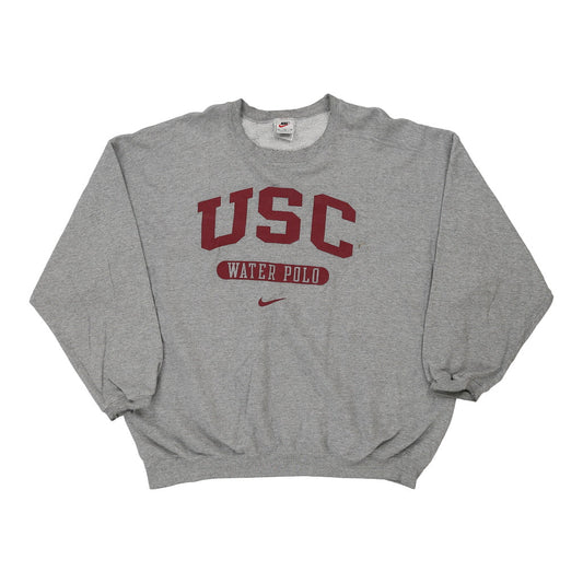 Vintage Made in USA USC Water Polo Nike Sweatshirt - XL Grey Cotton