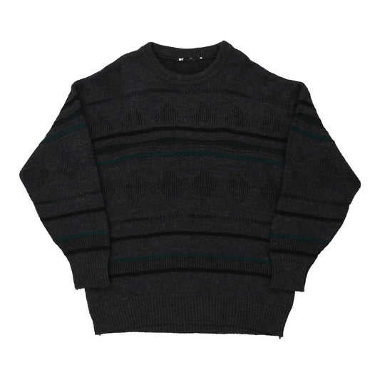 Vintage Unbranded Jumper - XL Grey Acrylic Blend