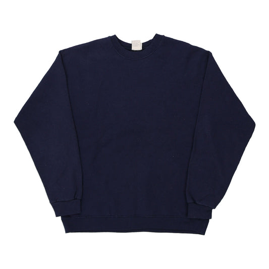 Vintage navy Hanes Sweatshirt - mens medium