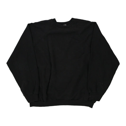 Vintage black Made in USA Tultex Sweatshirt - mens x-large
