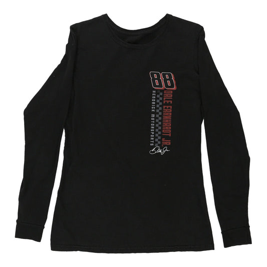 Vintage Dale Earnhardt Jr Nascar Long Sleeve T-Shirt - Medium Black Cotton