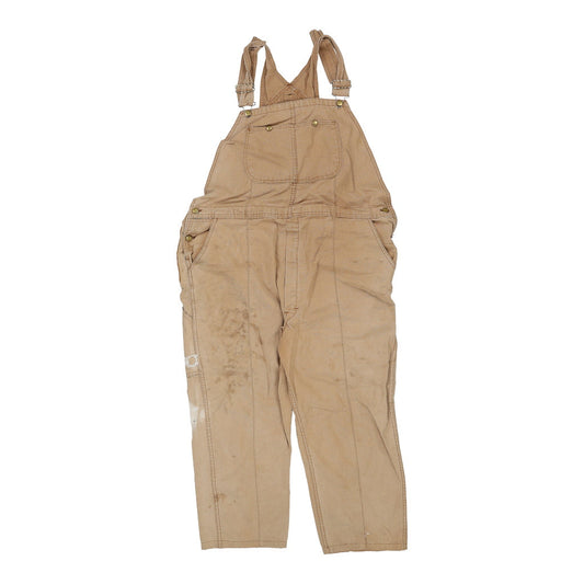 Vintage beige Workwear Dickies Dungarees - mens 46" waist