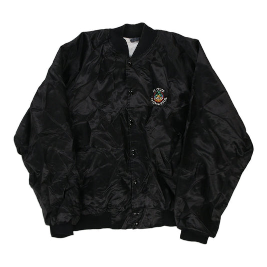 Vintage black St. Croix Turtle Lake Unbranded Varsity Jacket - mens x-large