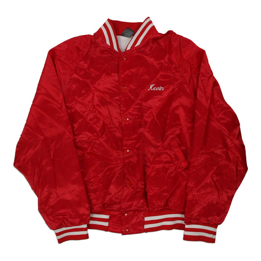Vintage Made in USA NCR Aristo Jac Varsity Jacket - XL Red Nylon Blend