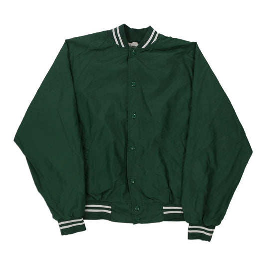 Vintage green Made in USA Aquinas Saints Unbranded Varsity Jacket - womens large