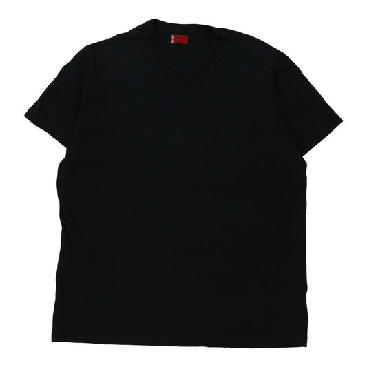Vintage Levis V-neck T-Shirt - XL Black Cotton