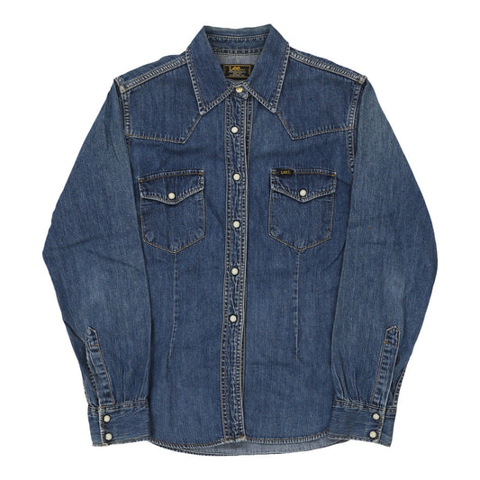Vintage blue Lee Denim Shirt - womens medium
