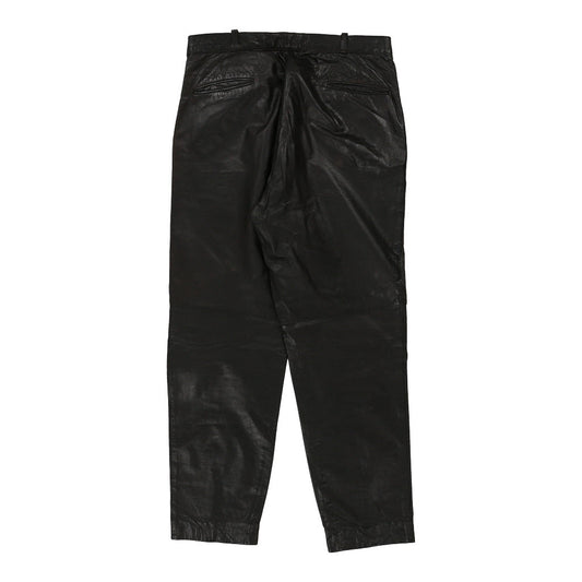 Vintage Unbranded Trousers - Medium Black Leather