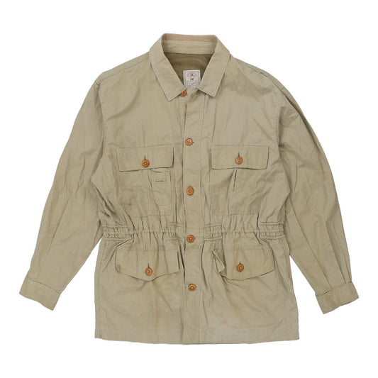Vintage Zip Jacket - Medium Beige Cotton Blend
