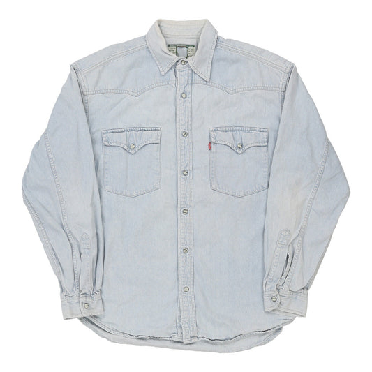 Vintage Levis Denim Shirt - Medium Light Wash Cotton