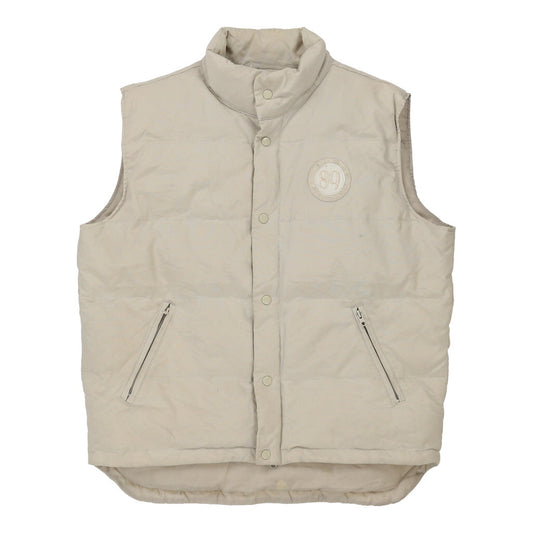 Vintage Lee Gilet - XL Beige Polyester Blend