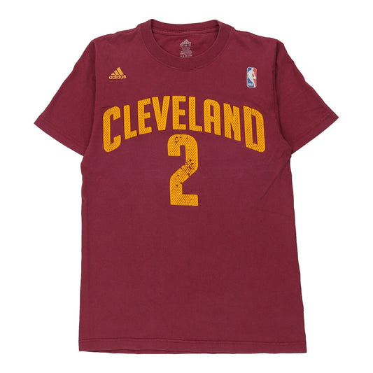 Vintage Cleveland Cavaliers Adidas NBA T-Shirt - Small Burgundy Cotton