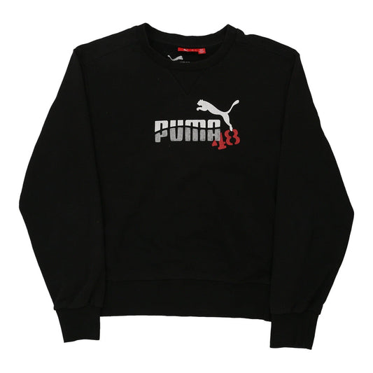 Vintage black Puma Sweatshirt - mens small