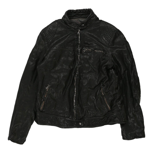 Vintage Mauro Volponi Leather Jacket - Medium Black Leather