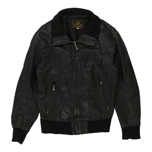 Vintage Falconpelle Leather Jacket - Medium Black Leather