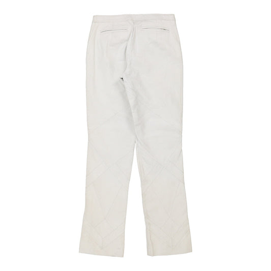 Vintage Pakerson Trousers - 29W UK 8 White Leather