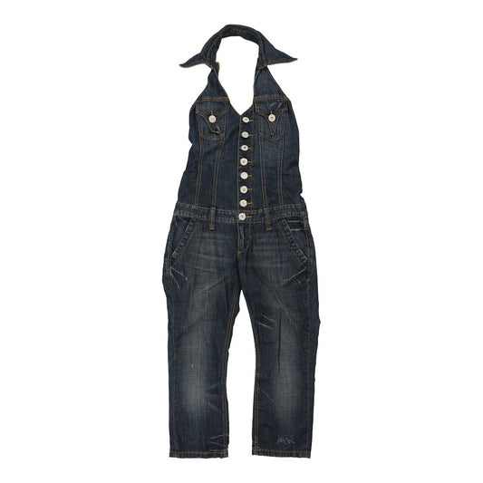 Vintage Phard Denim Jumpsuit - Small Blue Cotton