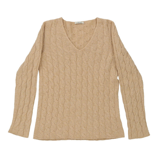 Vintage beige Mirco Jumper - womens medium