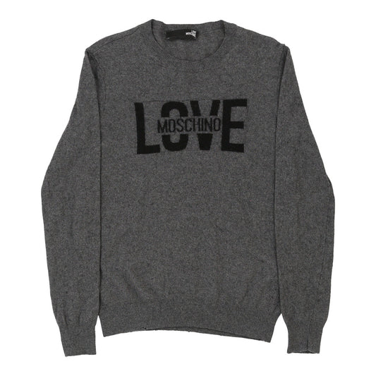 Vintage grey Love Moschino Jumper - womens small