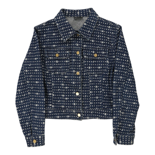 Vintage Roccobarocco Denim Jacket - Small Blue Cotton