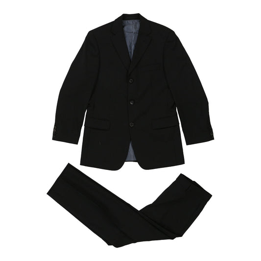 Vintage Hugo Boss Full Suit - Medium Black Wool