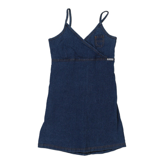 Vintage Planet Cyberg Denim Dress - Small Blue Cotton