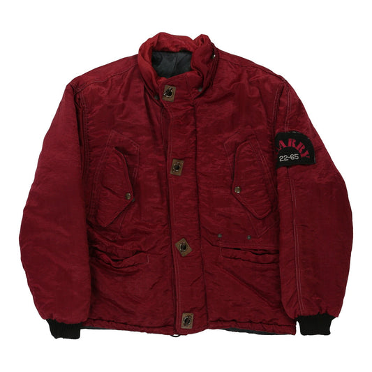 Vintage 1980's Quarry Ski Jacket - Large Red Nylon