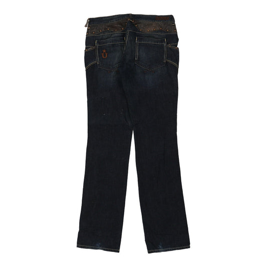 Vintage Uniform Jeans - 34W UK 10 Dark Wash Cotton