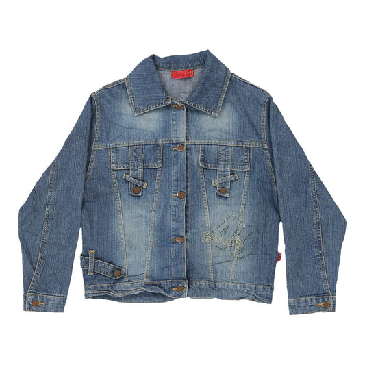 Vintage blue Y2K Unbranded Denim Jacket - womens small