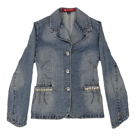 Vintage blue Y2K Good Show Denim Jacket - womens small
