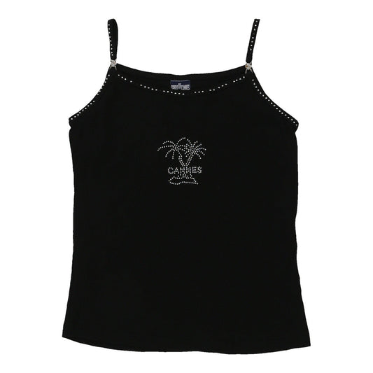 Vintage black Cannes Spirit Of Cannes Cami Top - womens large