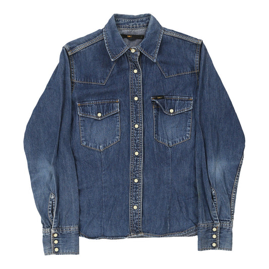 Vintage blue Lee Denim Shirt - womens large