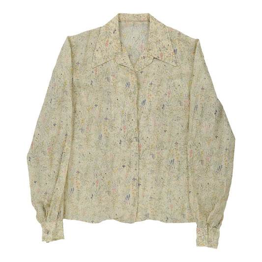 Vintage green Unbranded Patterned Shirt - womens medium