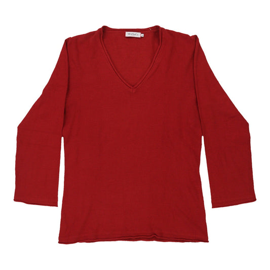 Vintage red Max & Co Long Sleeve Top - womens medium