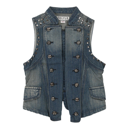 Vintage blue Unbranded Denim Gilet - womens small