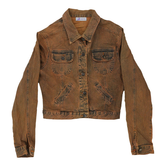 Vintage brown Y2K Unbranded Denim Jacket - womens small