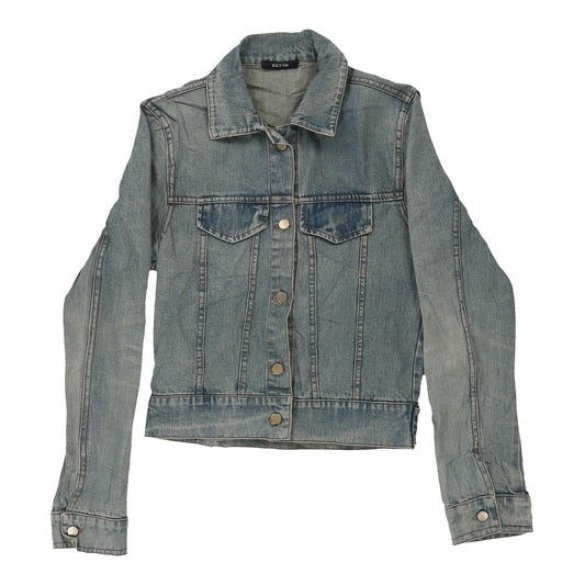 Vintage light wash Y2K Extyn Denim Jacket - womens small