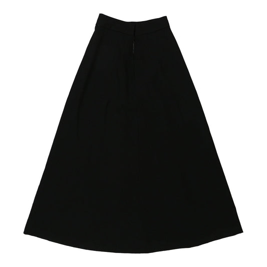Vintage Unbranded Maxi Skirt - 25W UK 6 Black Cotton