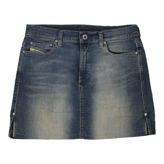Vintage Diesel Mini Denim Skirt - 28W UK 10 Blue Cotton
