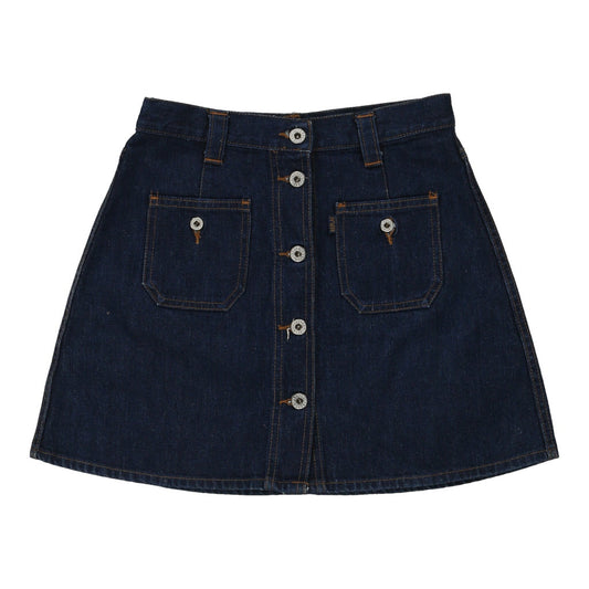 Vintage Replay Mini Denim Skirt - 26W UK 8 Blue Cotton