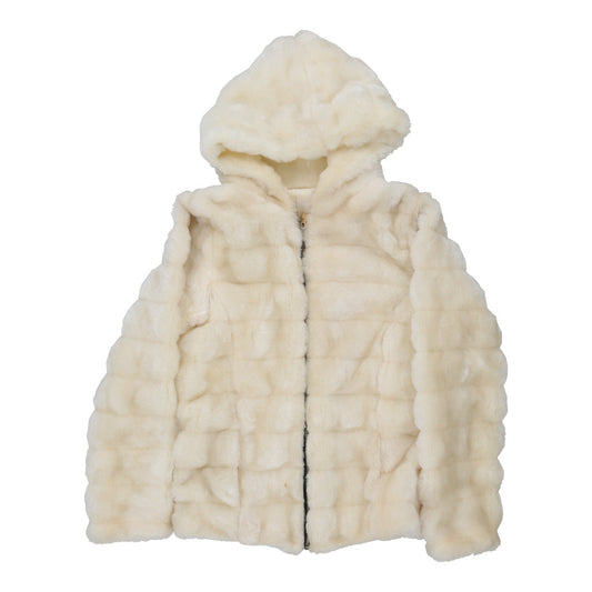 Vintage Unbranded Jacket - Large Cream Faux Fur