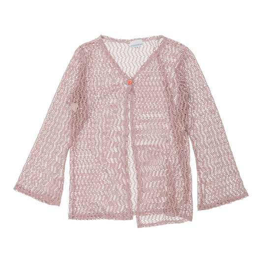 Vintage Pheder Easy Cardigan - Medium Pink Polyester