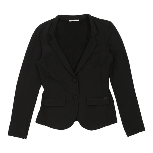 Vintage Gas Blazer - Small Black Cotton Blend